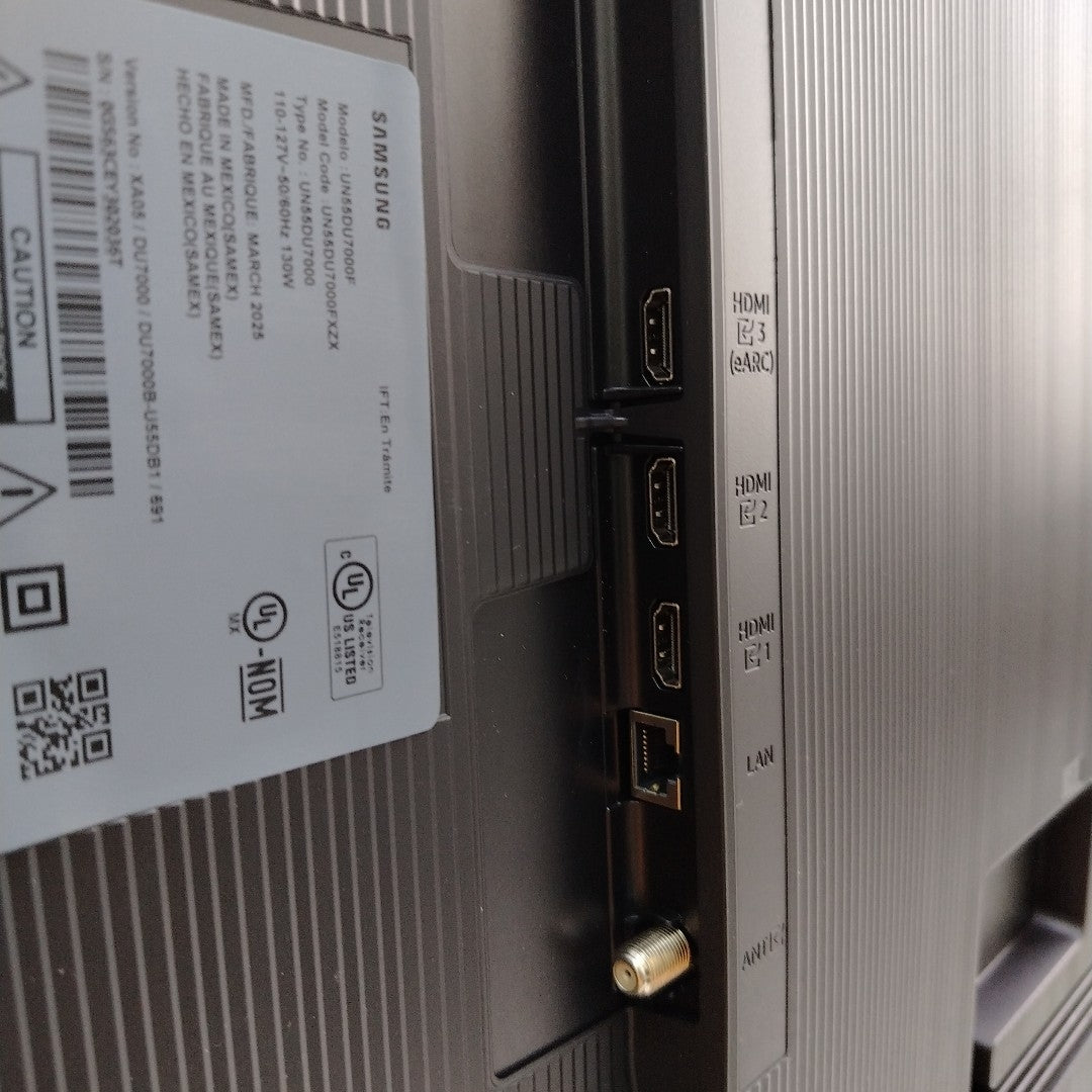 PANTALLA SAMSUNG UN55DU7000F (2025) 55" LED 4K (SEMINUEVO)