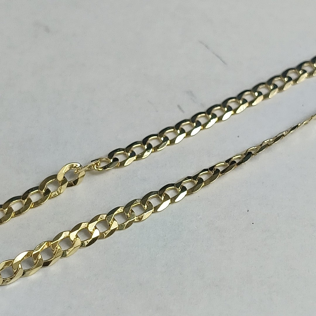 CADENAS BARBADA AMARILLA ORO 14K 6.6 (NUEVO)