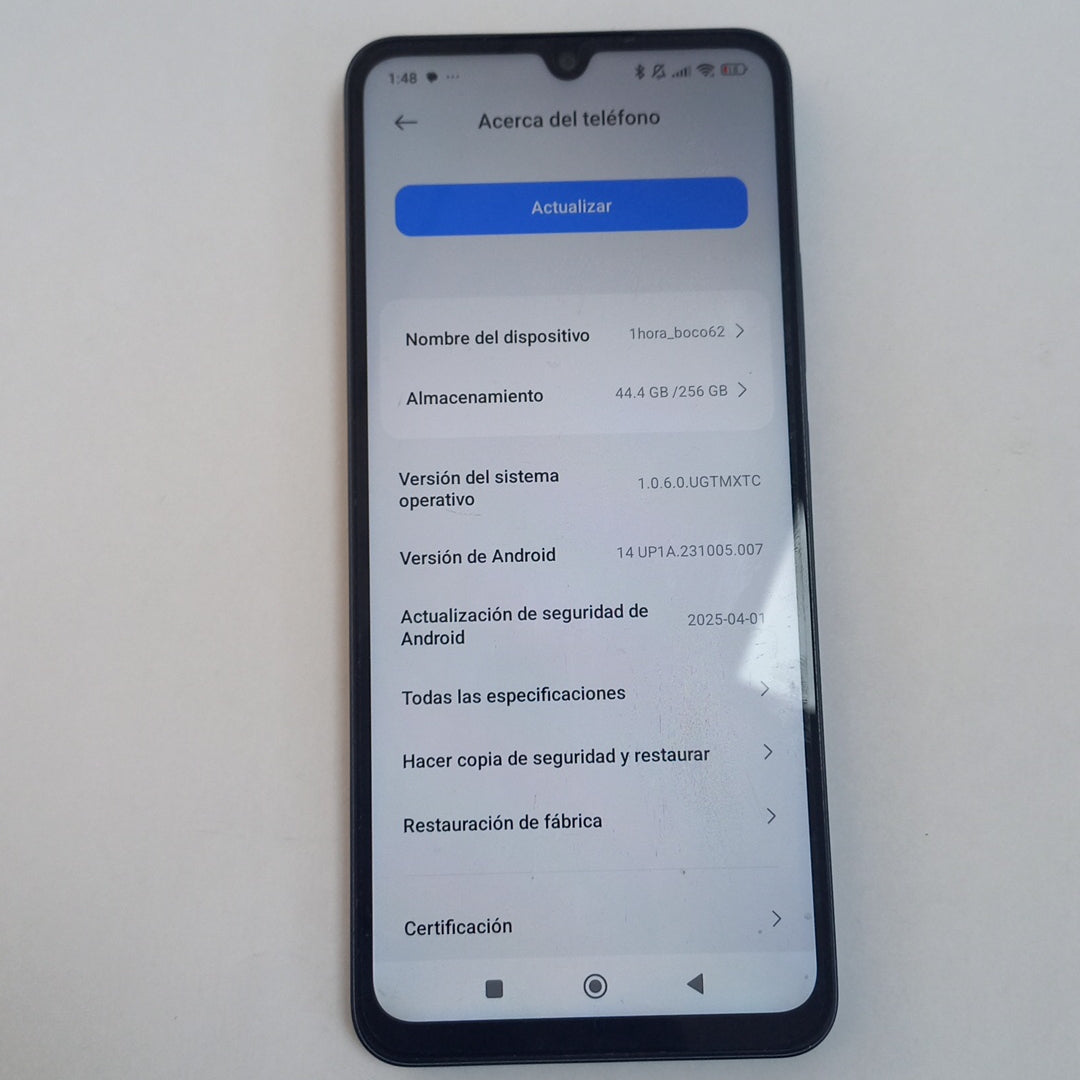 CELULAR XIAOMI REDMI 14C 2409BRN2CL (2024) 256 GB 8 GB RAM (SEMINUEVO)