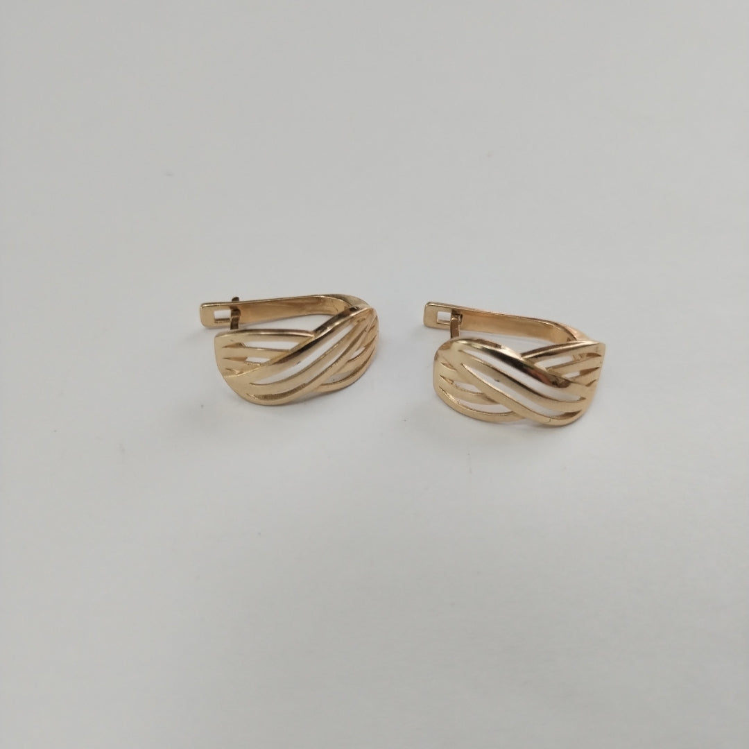 BROQUELES ORO 14K 3.7 (NUEVO)