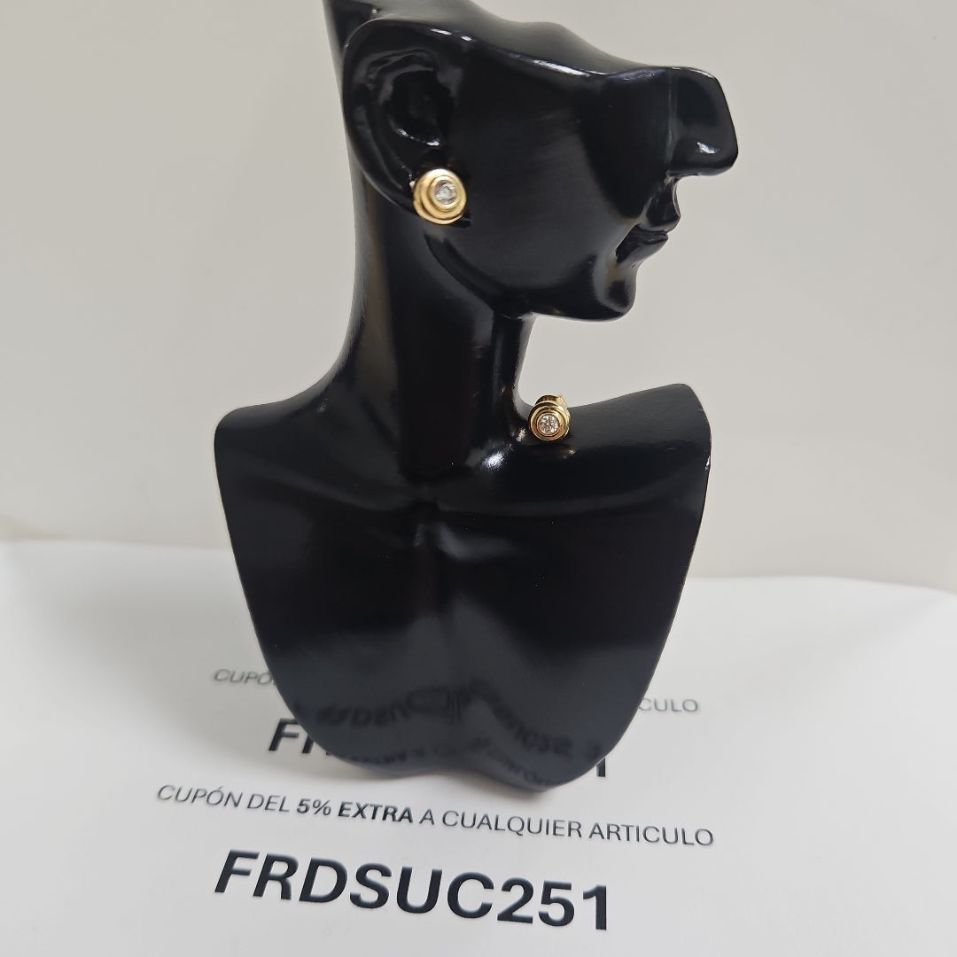 BROQUELES ORO 14K 1.2 (NUEVO)