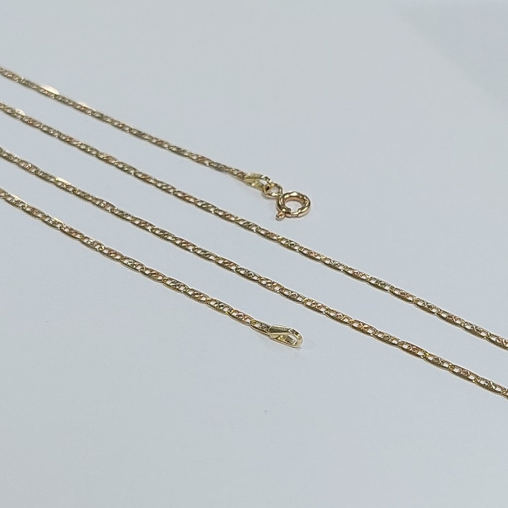 CADENAS VALENTINA/ESPEJO ORO 14K 2.7 (NUEVO)