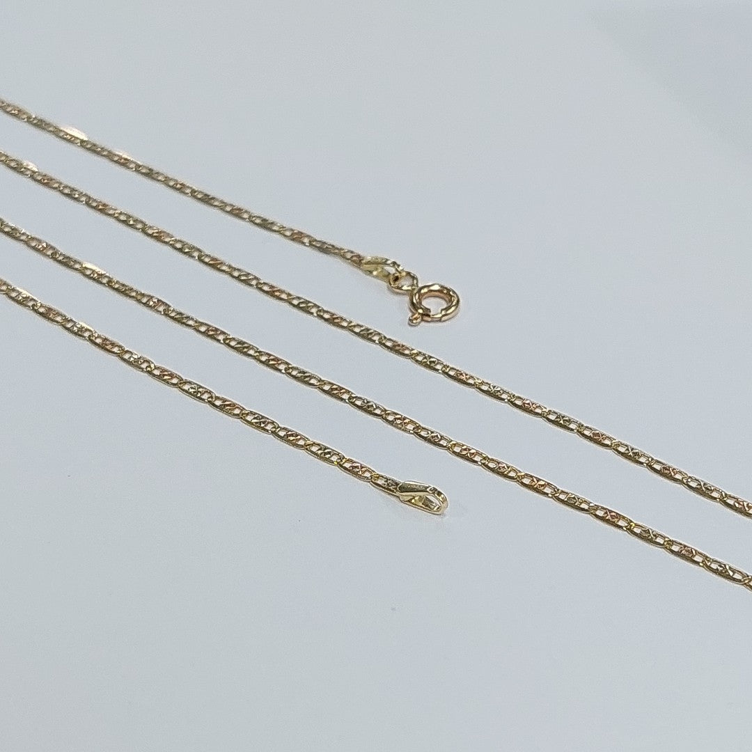 CADENAS VALENTINA/ESPEJO ORO 14K 2.7 (NUEVO)