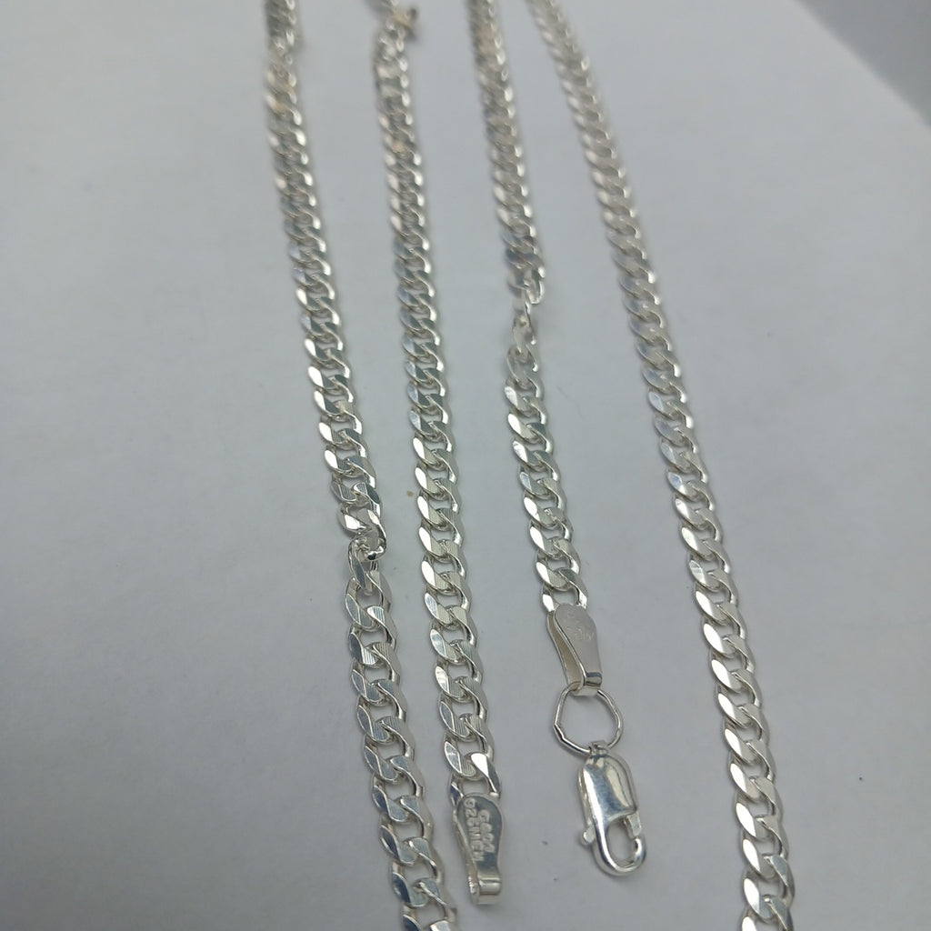 CADENA BARBADA PLATA .925 13.1G (NUEVO)