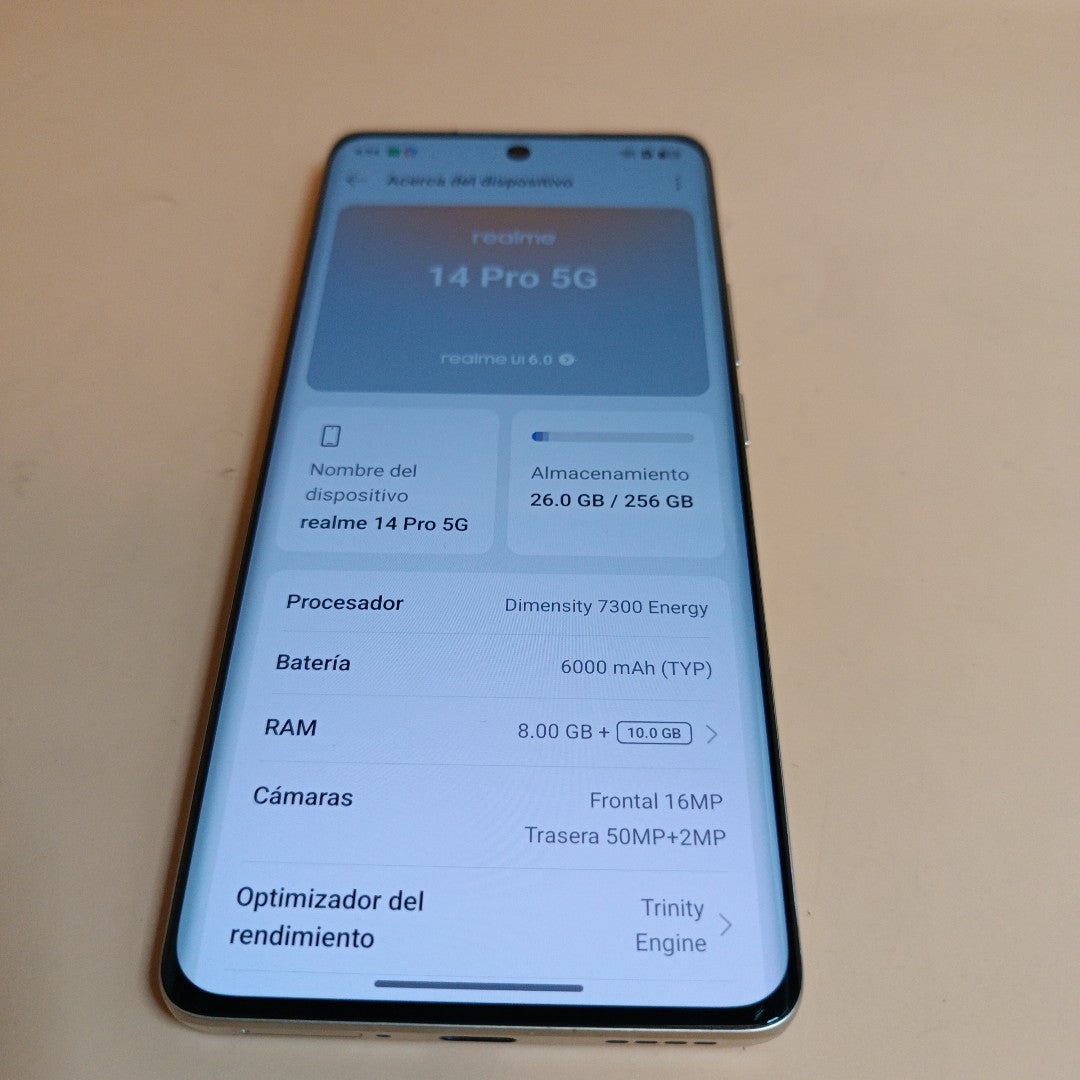 CELULAR REALME 14 PRO 5G RMX5056 (2025) 256 GB 8 GB RAM (SEMINUEVO)