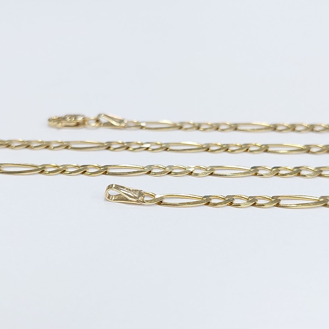 CADENAS CARTIER 3 1 AMARILLA ORO 14K 6.5 (NUEVO)