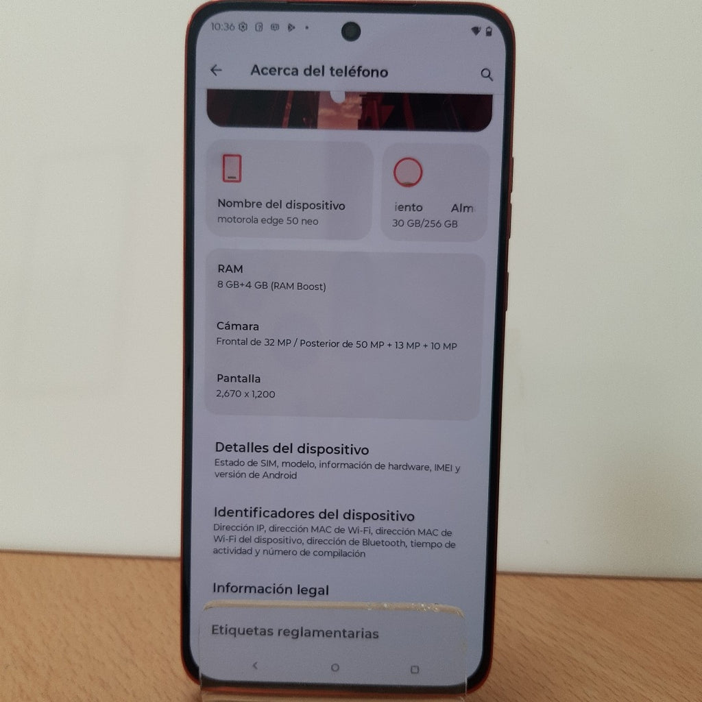 CELULAR MOTOROLA EDGE 50 NEO XT2409-1 (2024) 256 GB 12 GB RAM (SEMINUEVO)