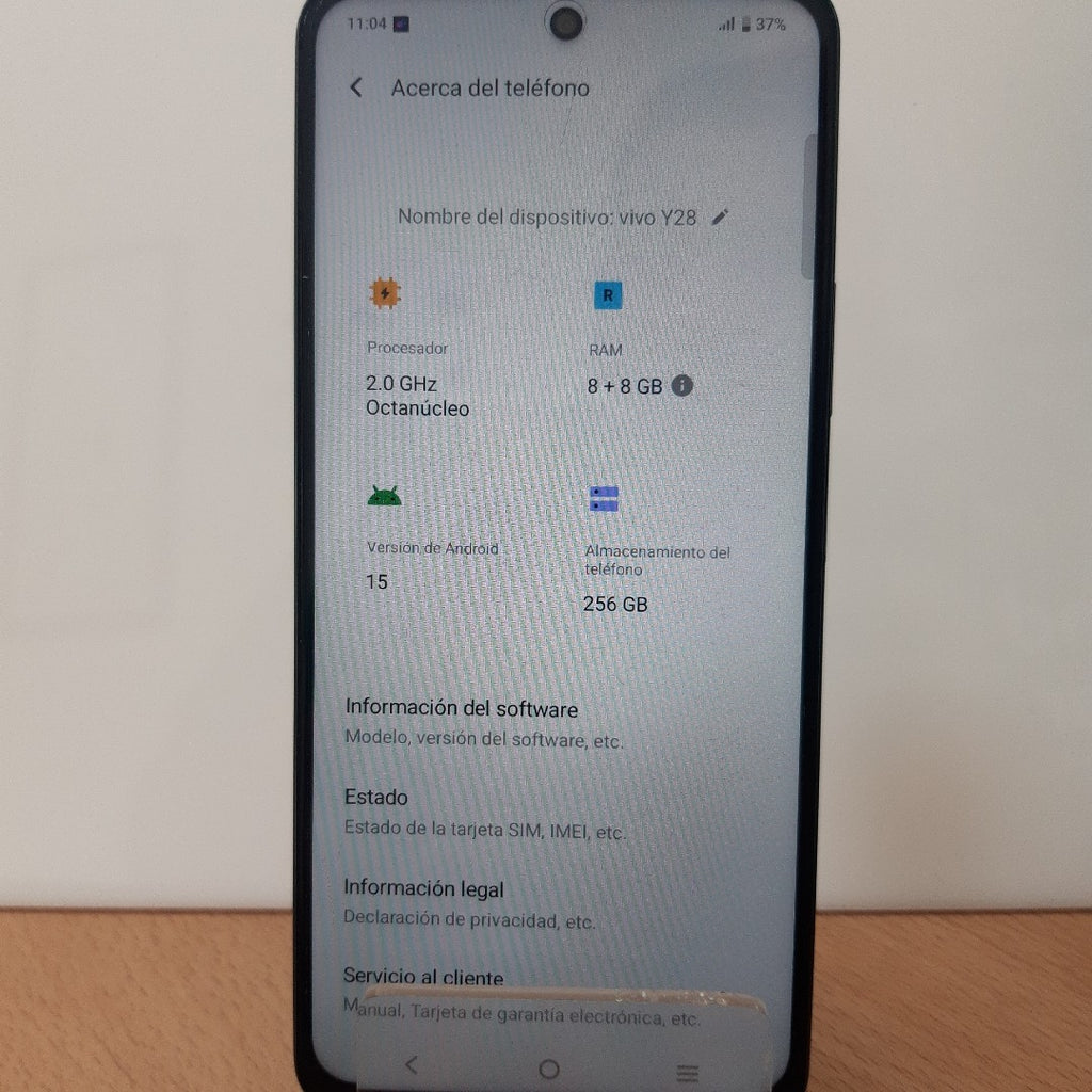 CELULAR VIVO Y28 V2352 256 GB 8 GB RAM (SEMINUEVO)