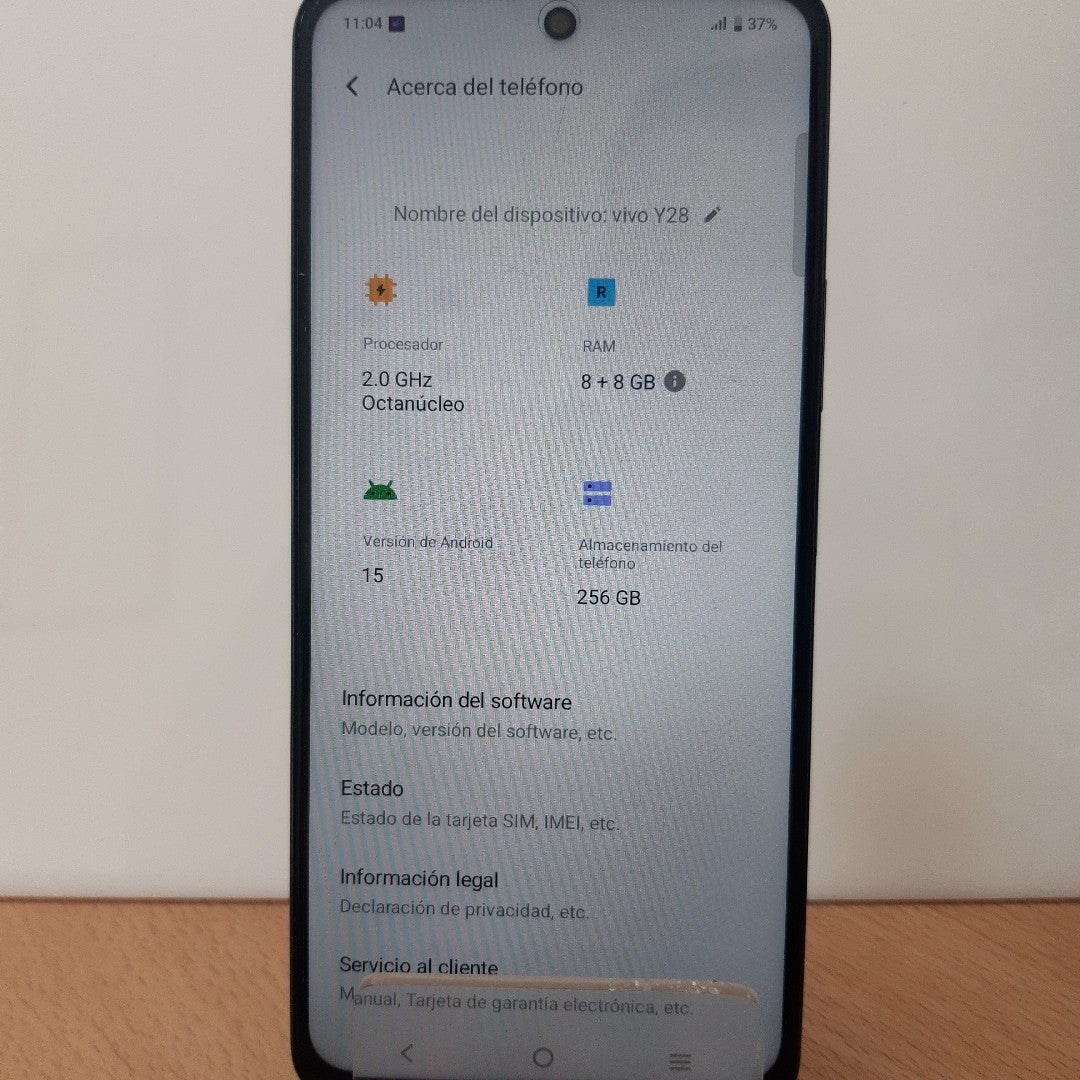 CELULAR VIVO Y28 V2352 256 GB 8 GB RAM (SEMINUEVO)