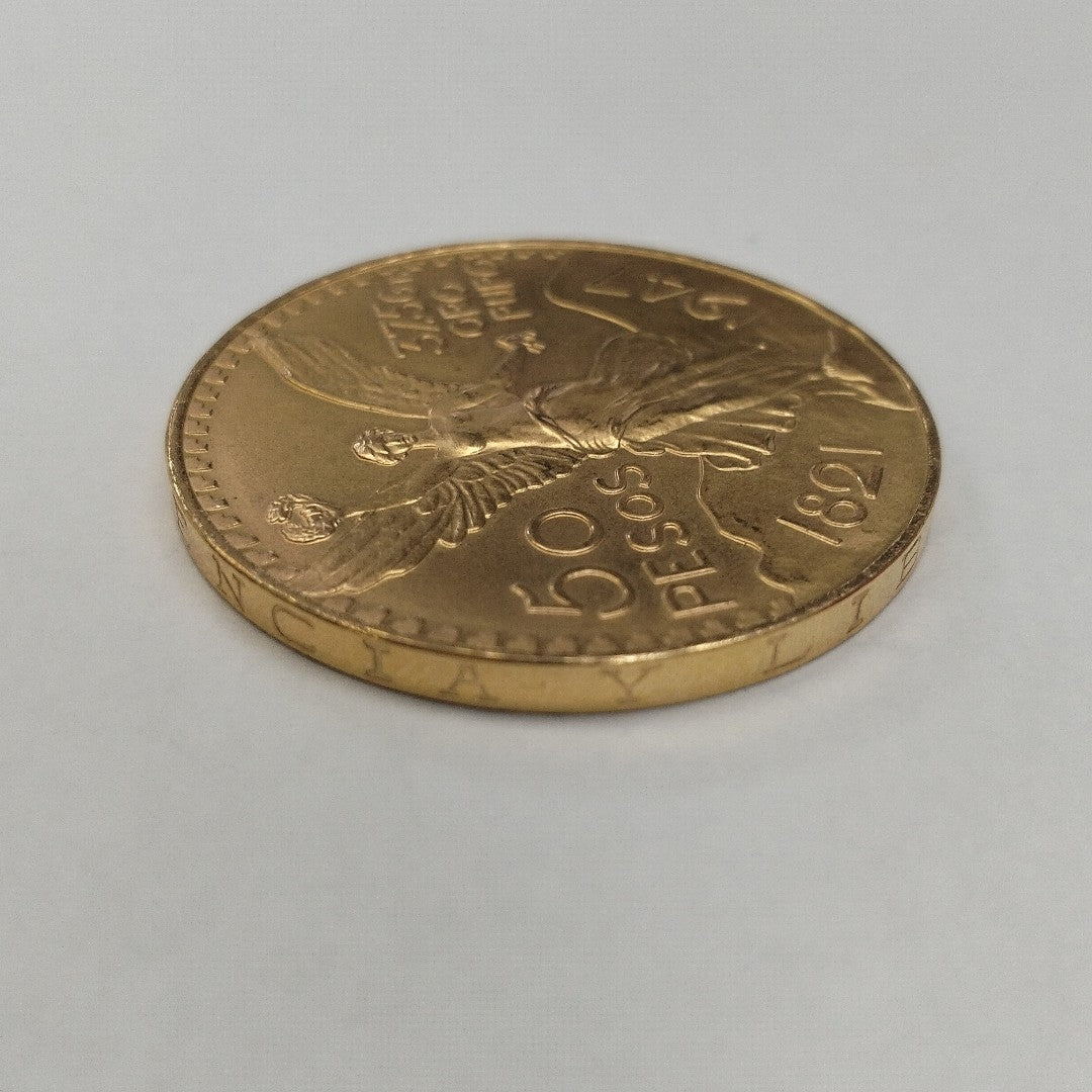 K1 41,60 GRMS 21 K IDENTIFICACIÓN MONEDA NOMINATIVA MONEDAS PESOS 50 PESOS (SEMINUEVO)