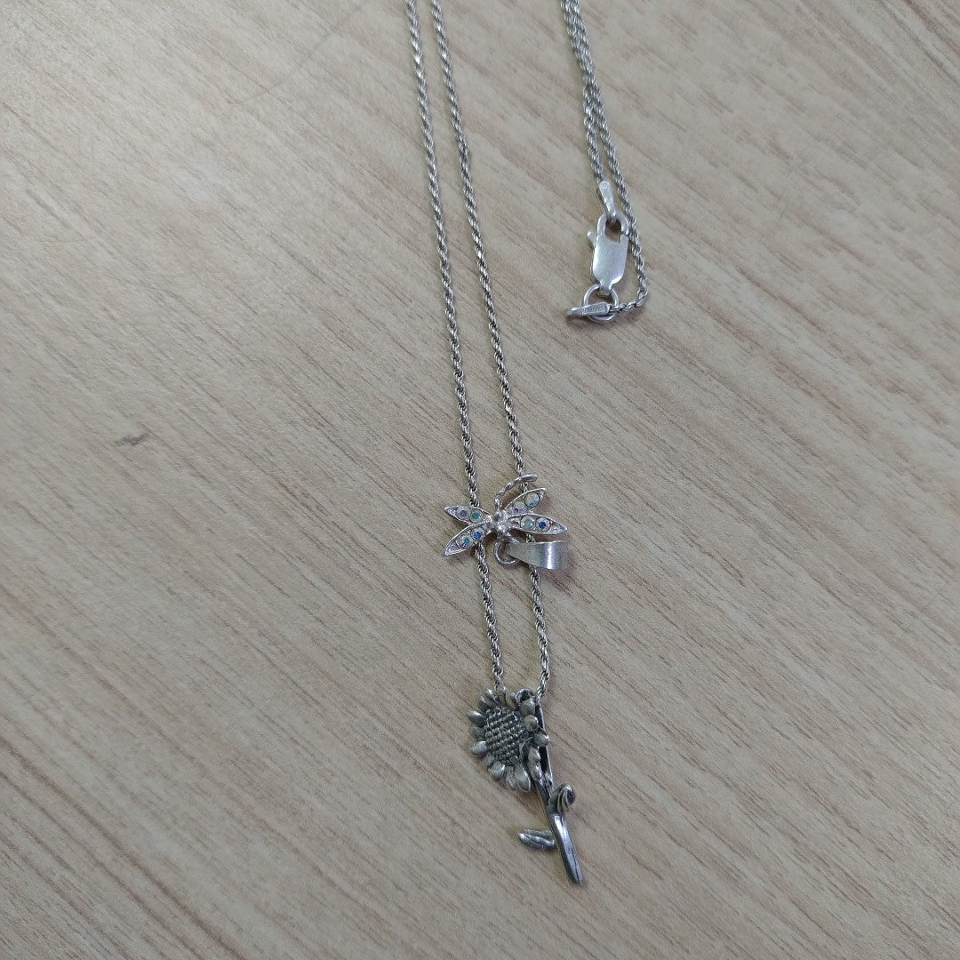 CADENA, DIJE. PLATA. 22.7 GRMS (SEMINUEVO)