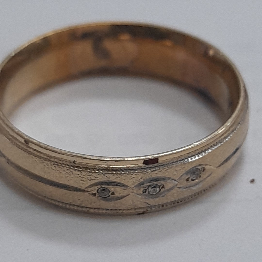 K1 3,40 GRMS 14 K ESPECIFICACIONES COMPLEMENTARIAS ANILLO TIPO ARGOLLA CON GRABA (SEMINUEVO)