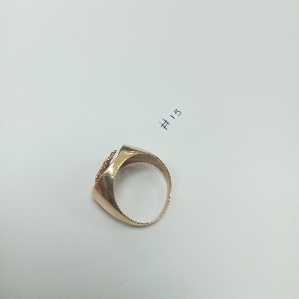 K1 11,70 GRMS 10 K ESPECIFICACIONES COMPLEMENTARIAS ANILLO MTV HERREDURA CON CA (SEMINUEVO)