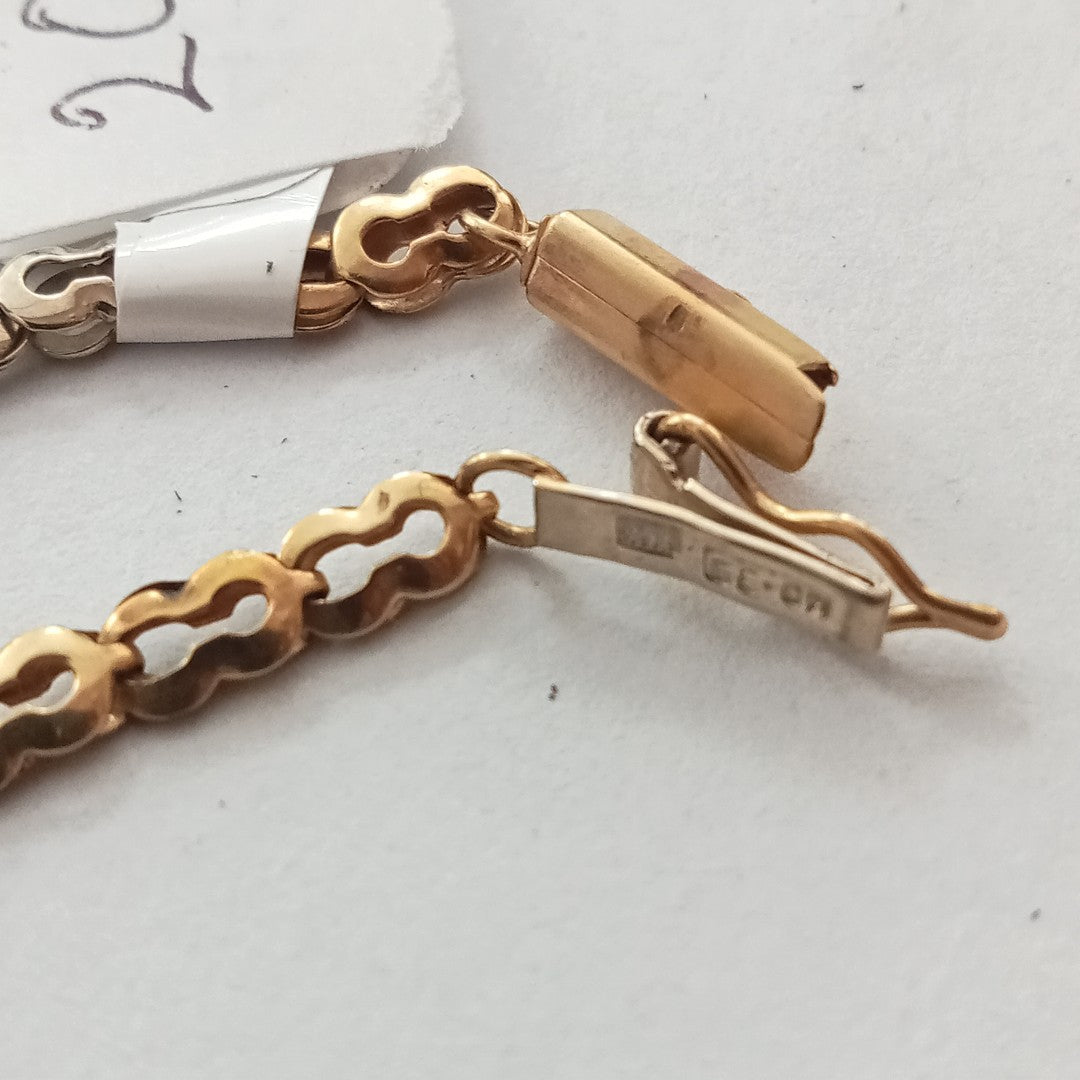 PULSERA ORO,ORO COMBINADO 14 K 3,90 GRMS (SEMINUEVO)