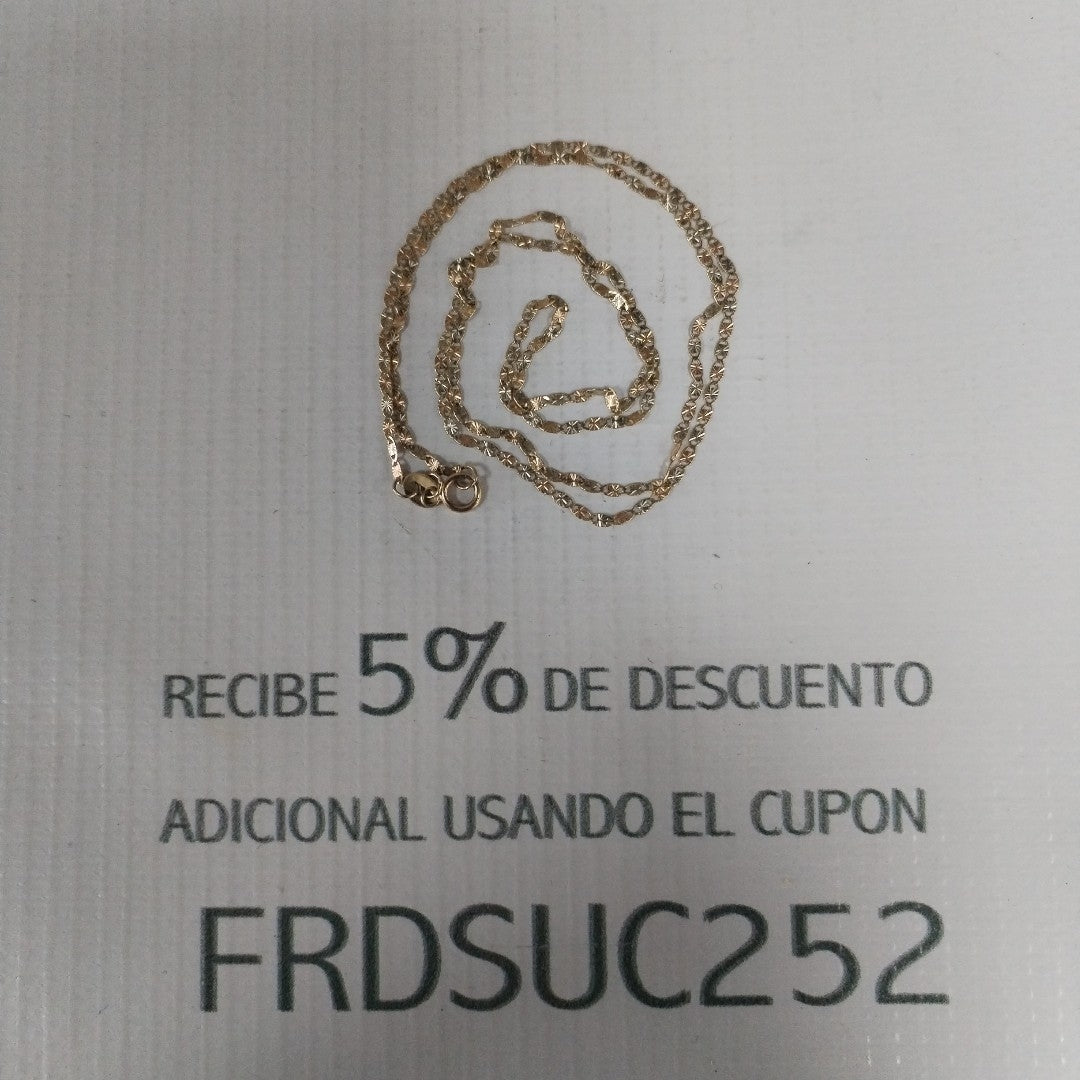 CADENA. ORO. 10 K 1.9 GRMS (SEMINUEVO)