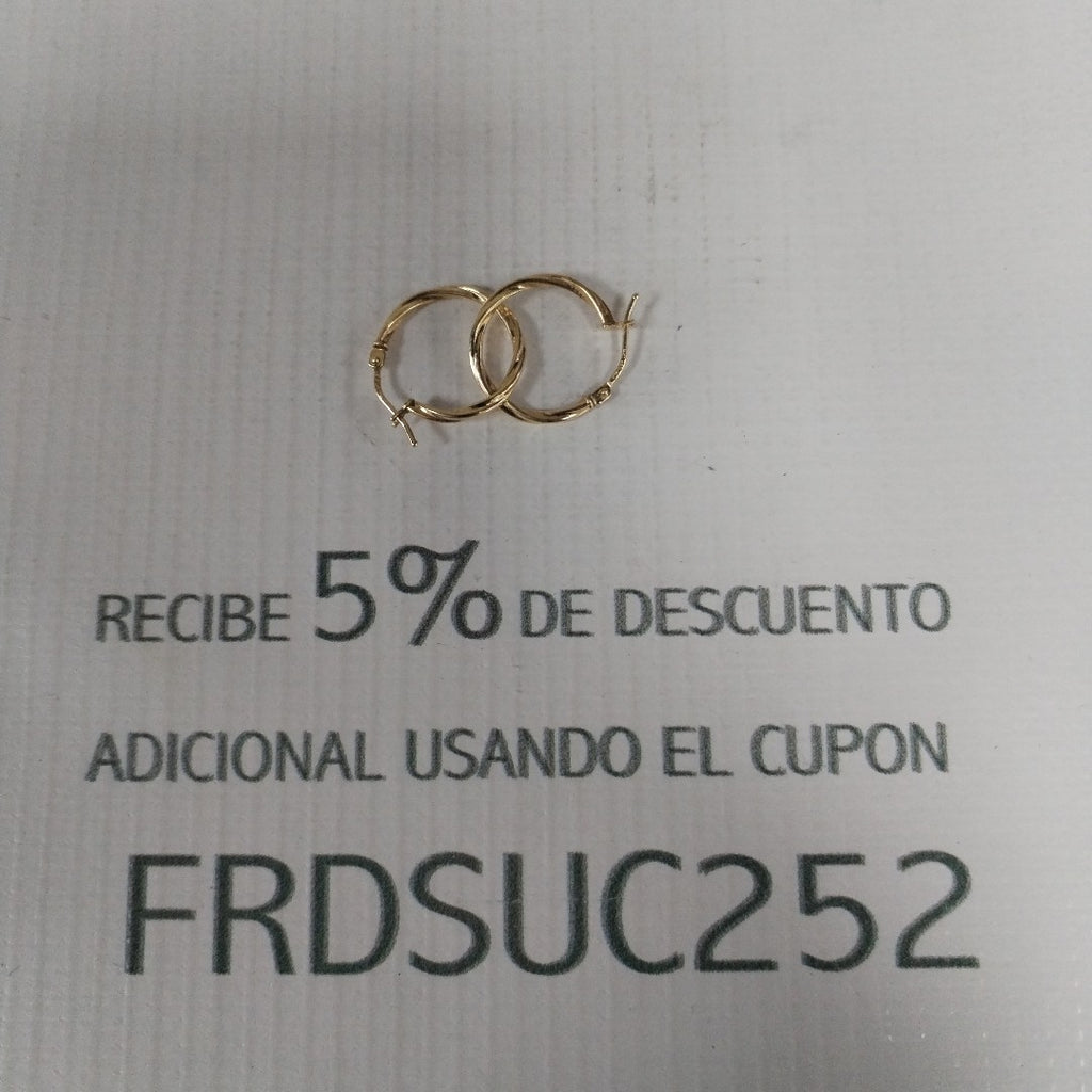 ARRACADAS PAR. ORO. 14 K 0.7 GRMS (SEMINUEVO)