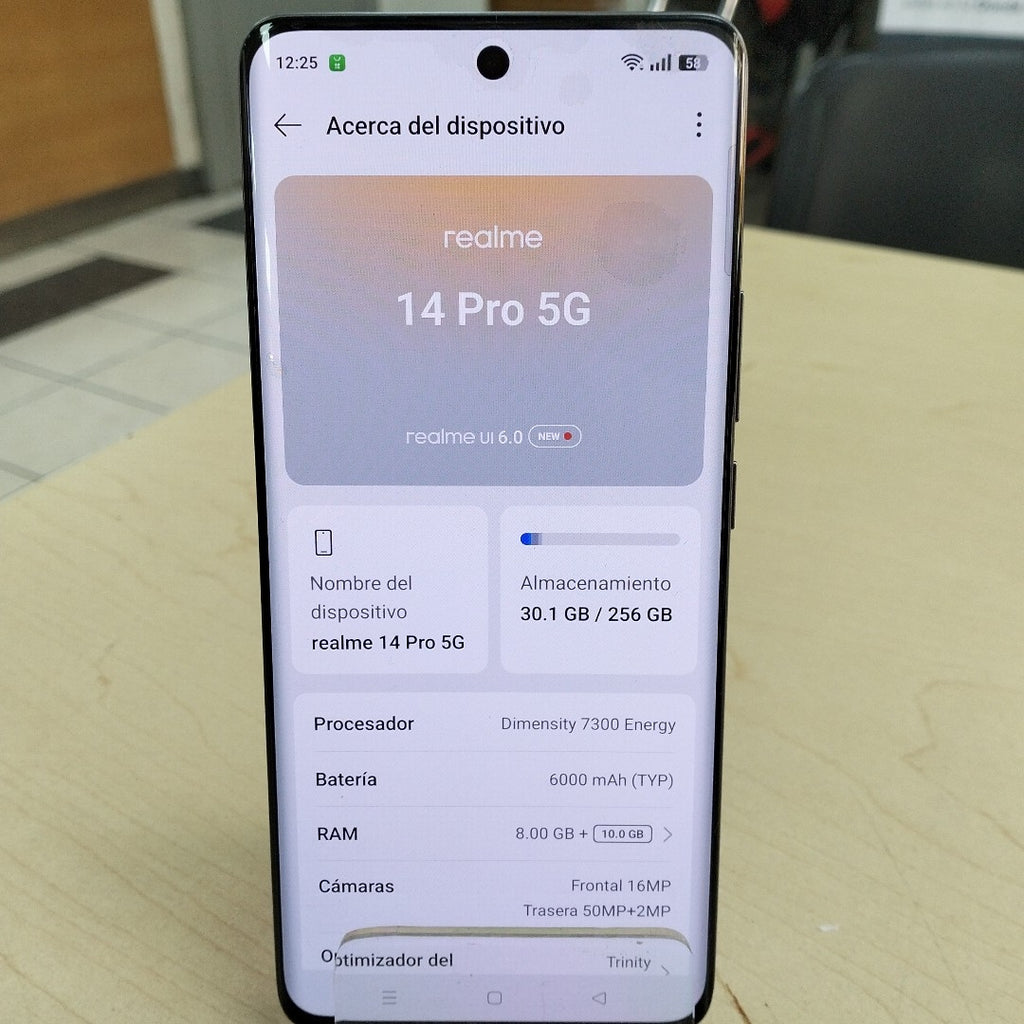 CELULAR REALME 14 PRO 5G RMX5056 (2025) 256 GB 8 GB RAM (SEMINUEVO)