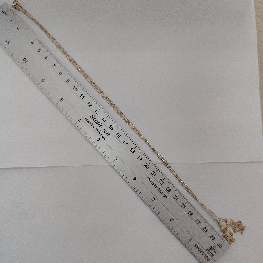 CADENA, DIJE. ORO, RODIADO 10 K 5.7 GRMS (SEMINUEVO)