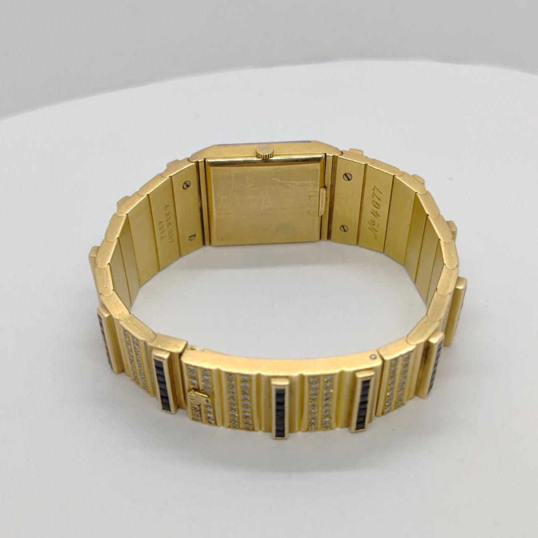 RELOJ CAJA Y PULSO ORO. ORO. 18 K 120.7 GRMS (SEMINUEVO)