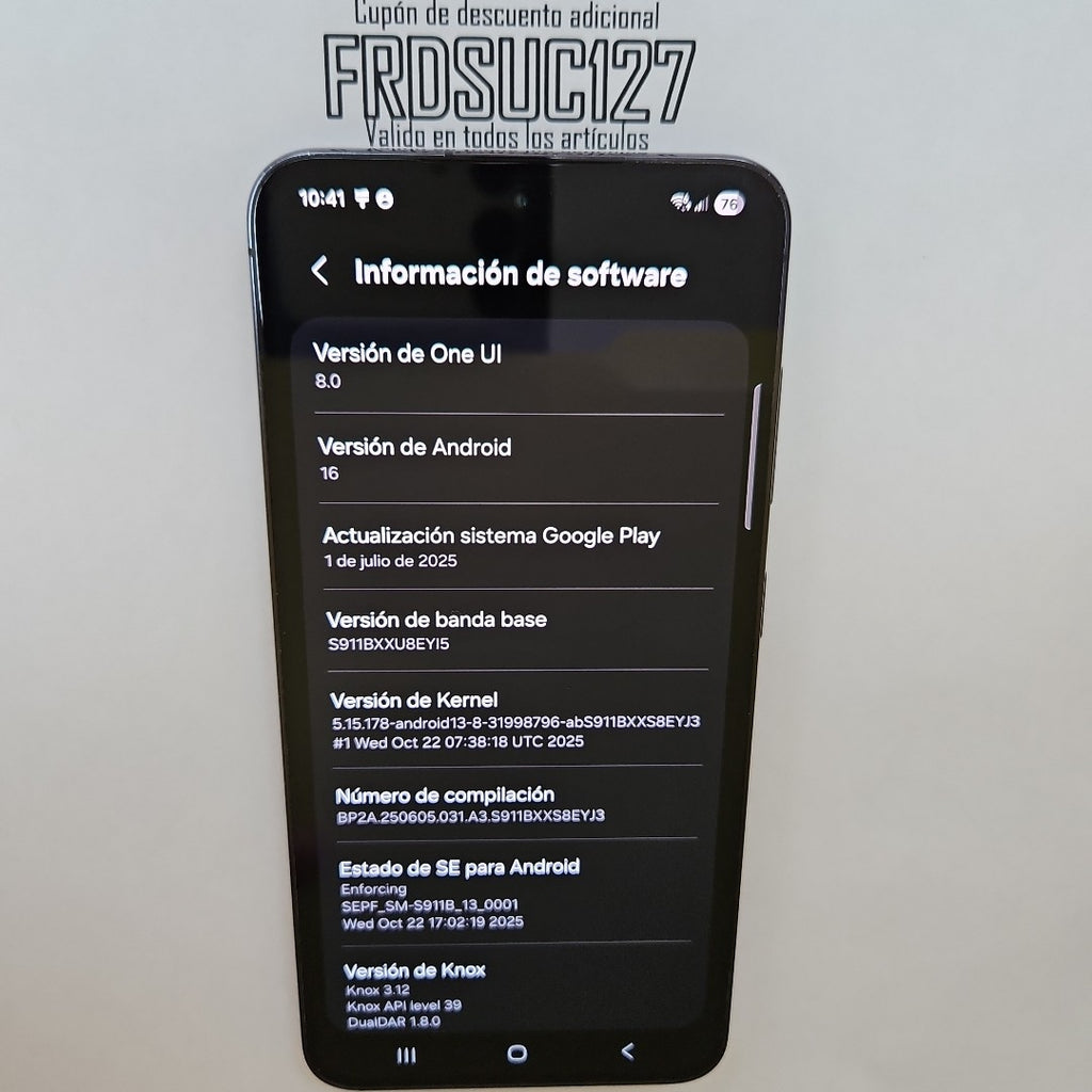 CELULAR SAMSUNG GALAXY S23 SM-S911B 256 GB 8 GB RAM (SEMINUEVO)