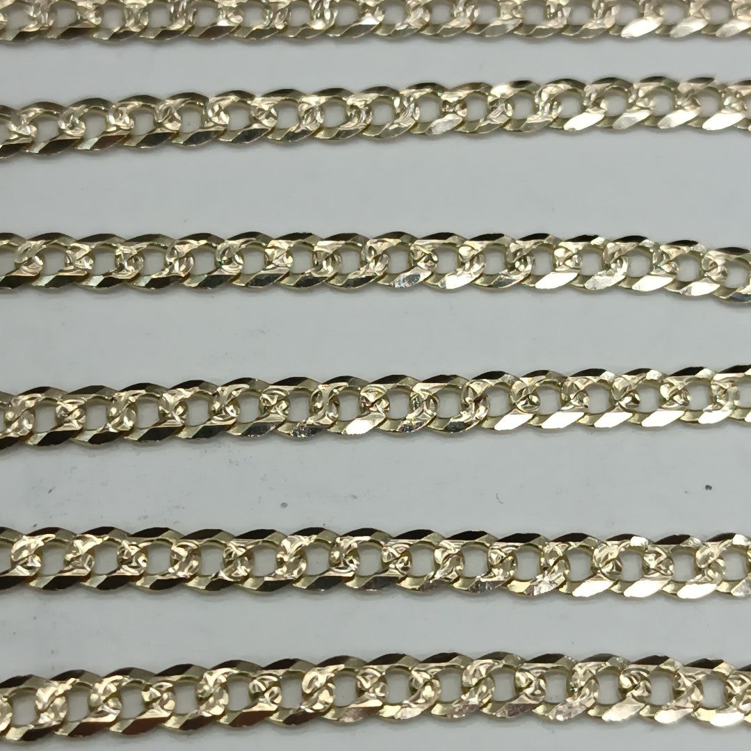 CADENA BARBADA DIAMANTADA 11.01GR 55 CM CM (NUEVO)