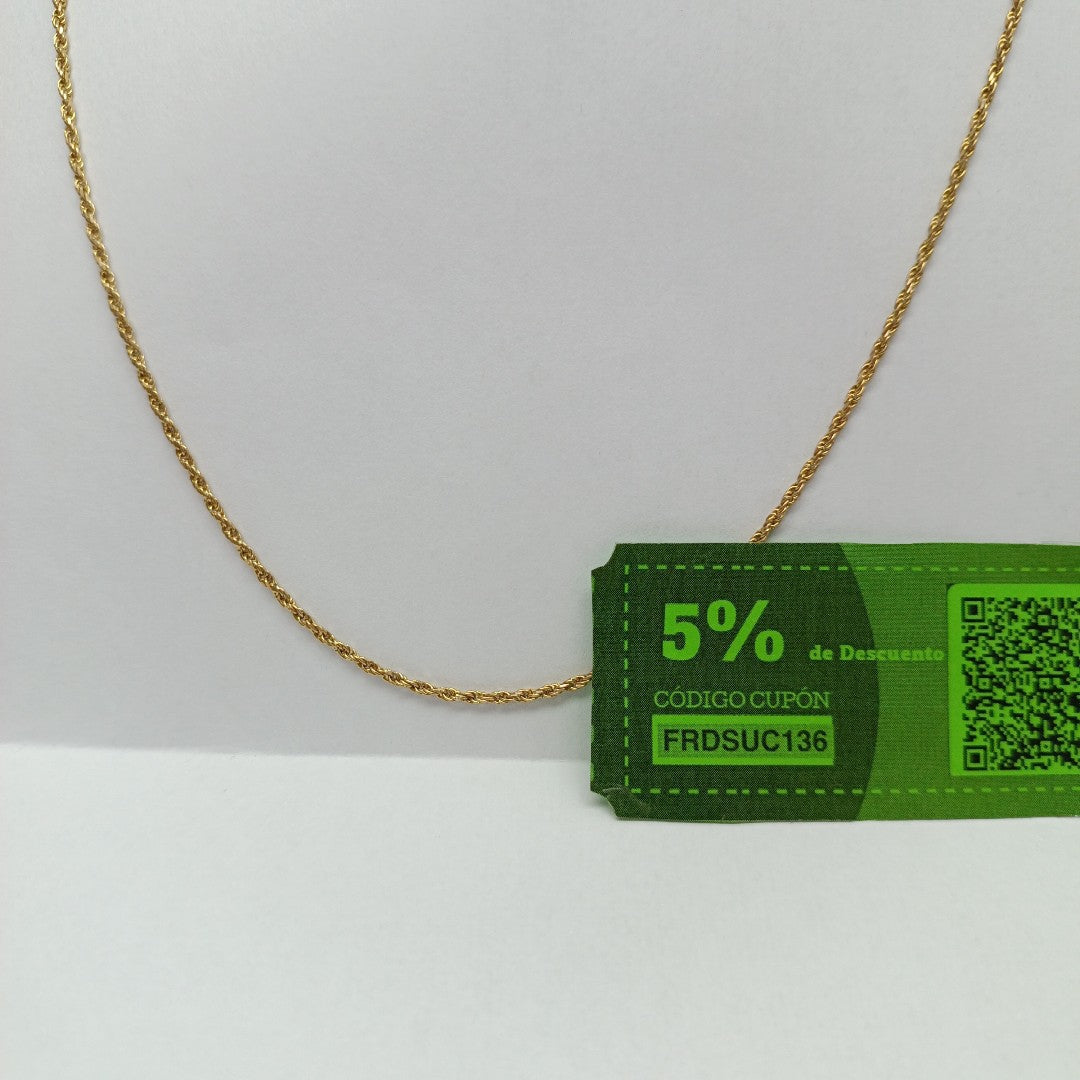 CADENA. ORO. 14 K 7 GRMS (SEMINUEVO)
