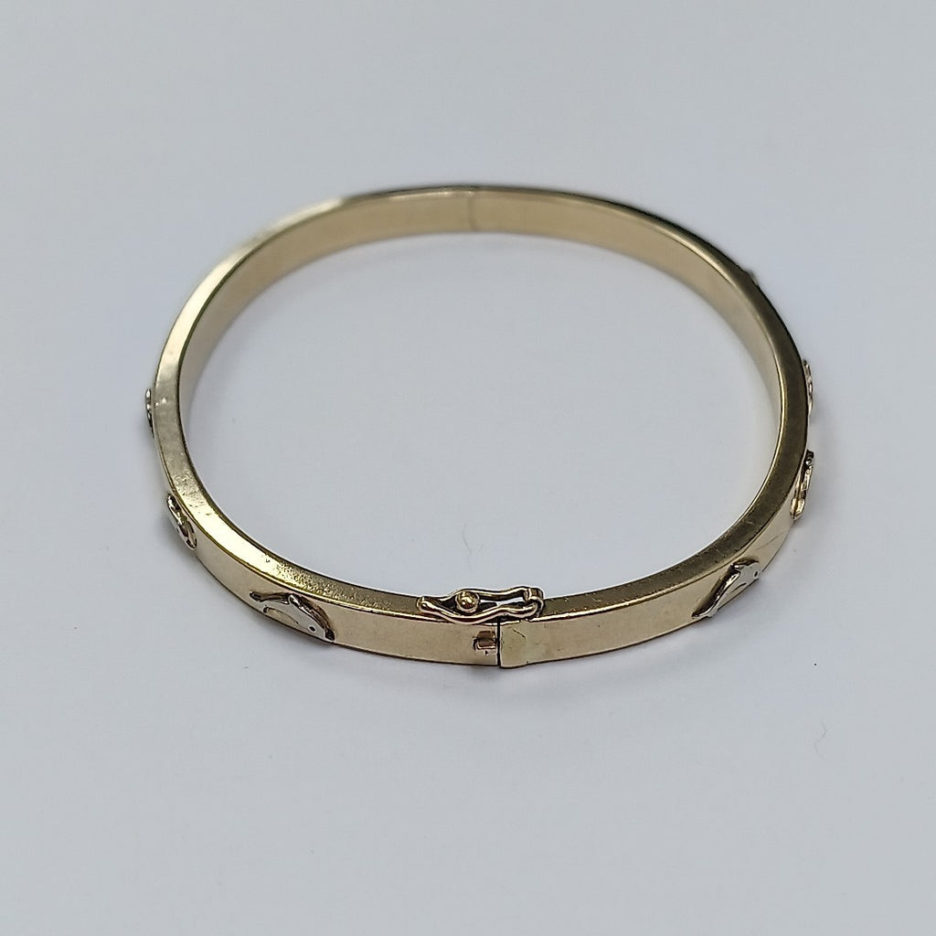 PULSERA RIGIDA. ORO. 14 K 8.1 GRMS (SEMINUEVO)