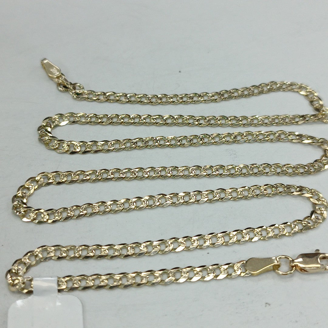 CADENA BARBADA DIAMANTADA 11.11GR 55 CM CM (NUEVO)