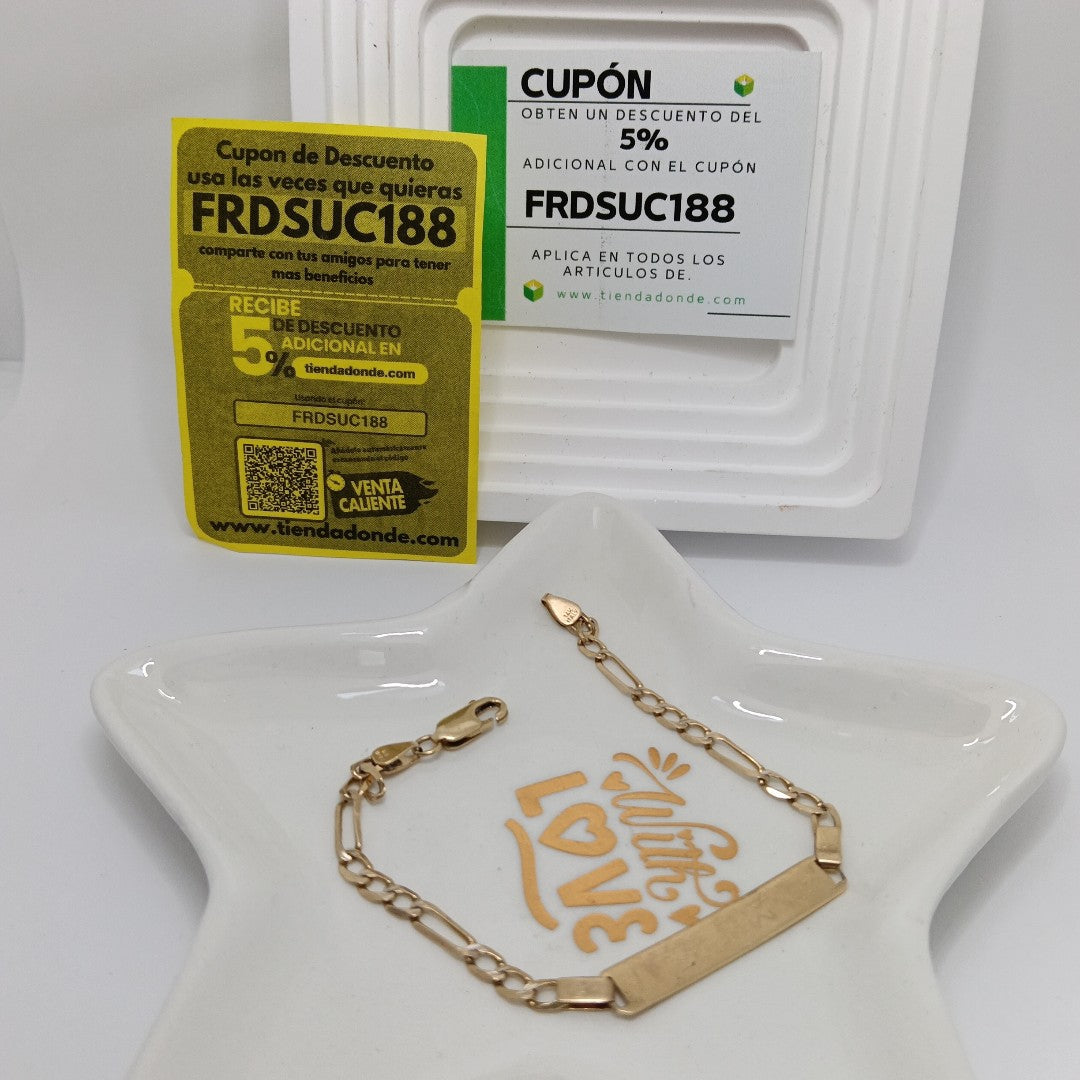 K1 4,20 GRMS 10 K ESPECIFICACIONES COMPLEMENTARIAS PULSERA TEJIDA PIEZA COMPLETA (SEMINUEVO)