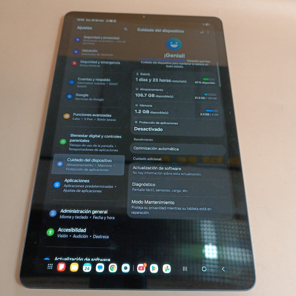 TABLETA SAMSUNG GALAXY TAB S6 LITE SM-P620 (2024) 128 GB 4 GB RAM (SEMINUEVO)