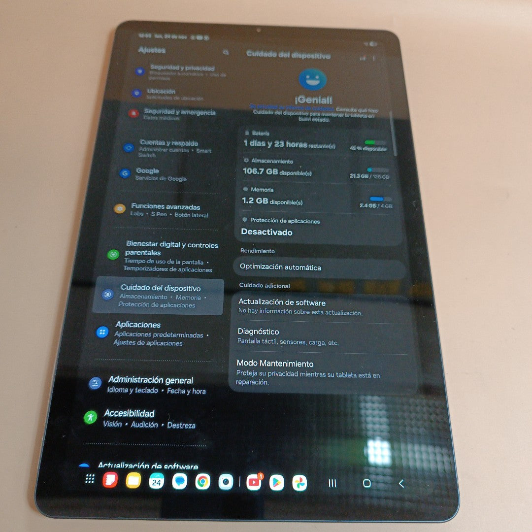 TABLETA SAMSUNG GALAXY TAB S6 LITE SM-P620 (2024) 128 GB 4 GB RAM (SEMINUEVO)