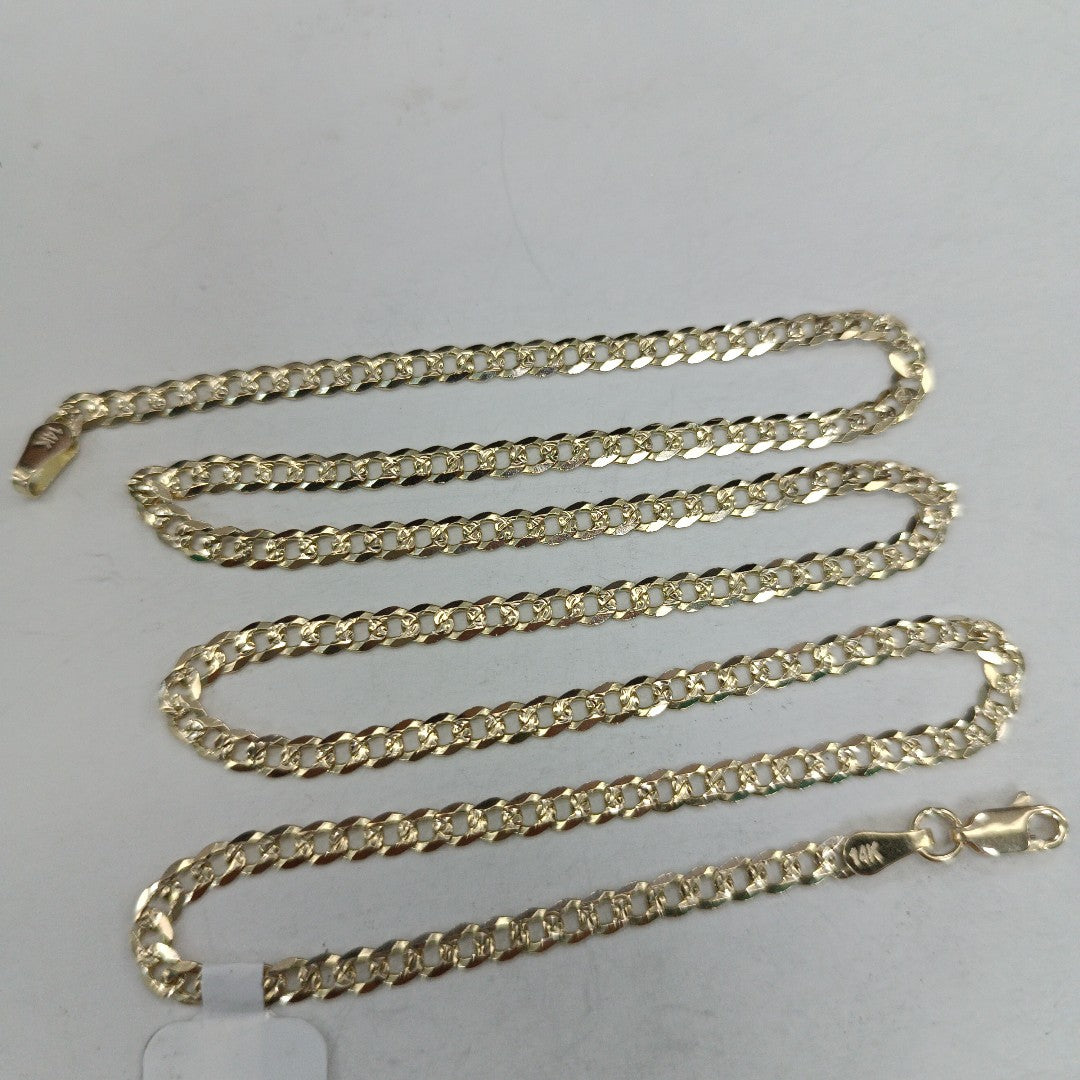 CADENA BARBADA DIAMANTADA 11.21GR 55 CM CM (NUEVO)