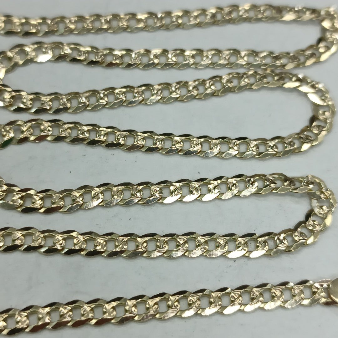 CADENA BARBADA DIAMANTADA 12.11GR 60 CM CM (NUEVO)