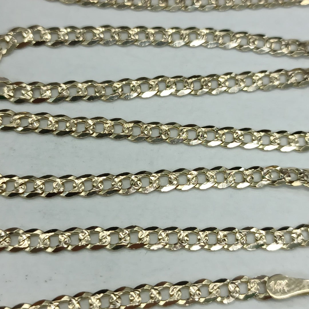 CADENA BARBADA DIAMANTADA 11.11GR 55 CM CM (NUEVO)