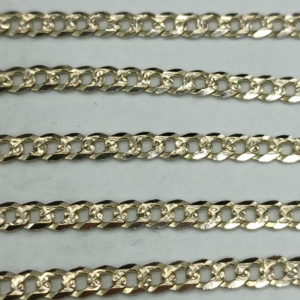 CADENA BARBADA DIAMANTADA 11.11GR 55 CM CM (NUEVO)