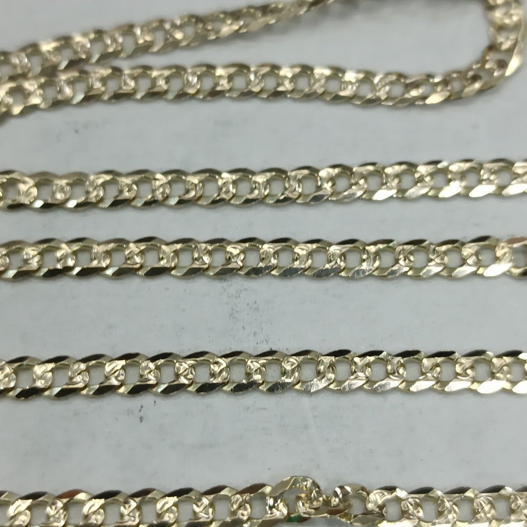 CADENA BARBADA DIAMANTADA 11.21GR 55 CM CM (NUEVO)