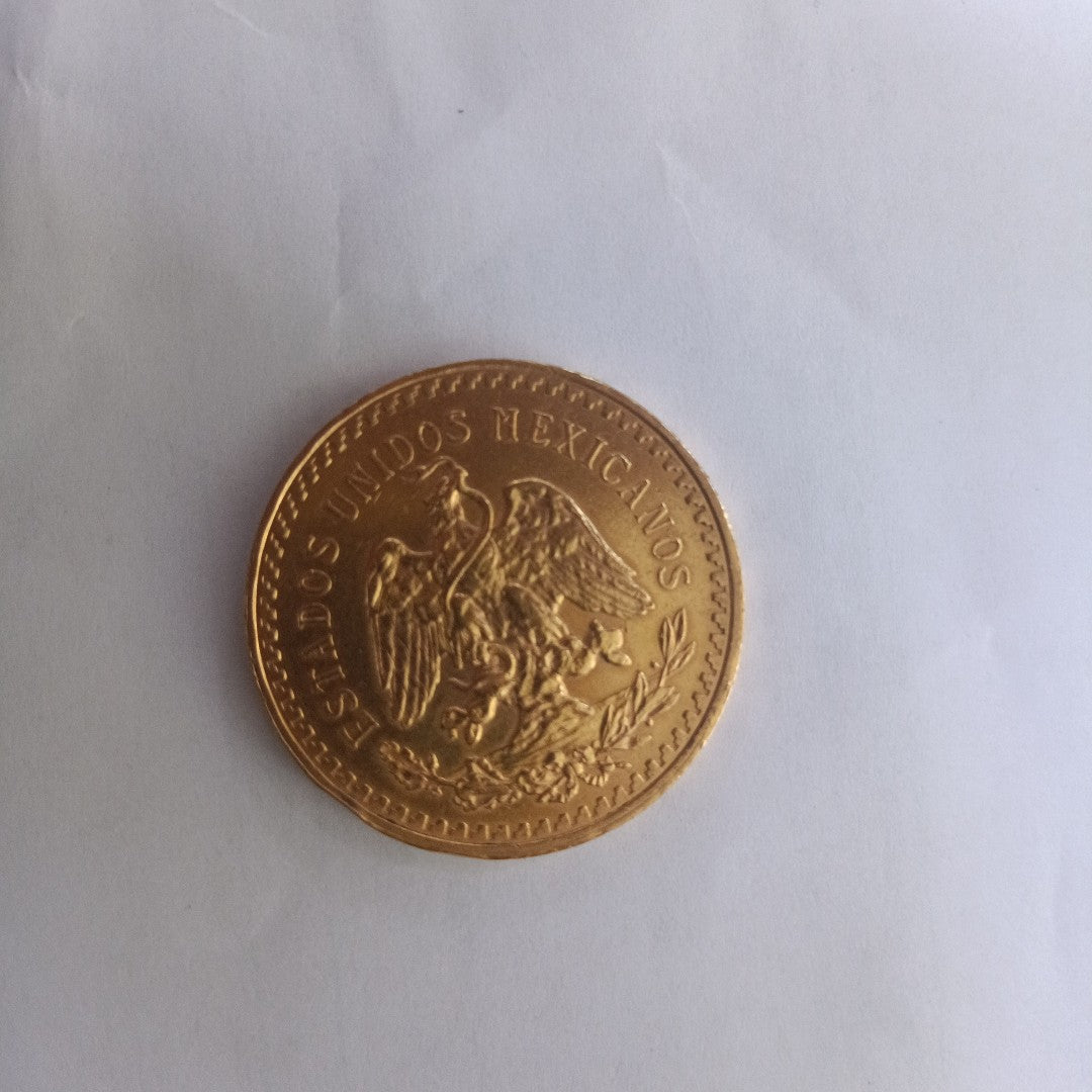 K1 41.6 GRMS 21 K IDENTIFICACIÓN MONEDA NOMINATIVA. MONEDAS PESOS 50 PESO (SEMINUEVO)