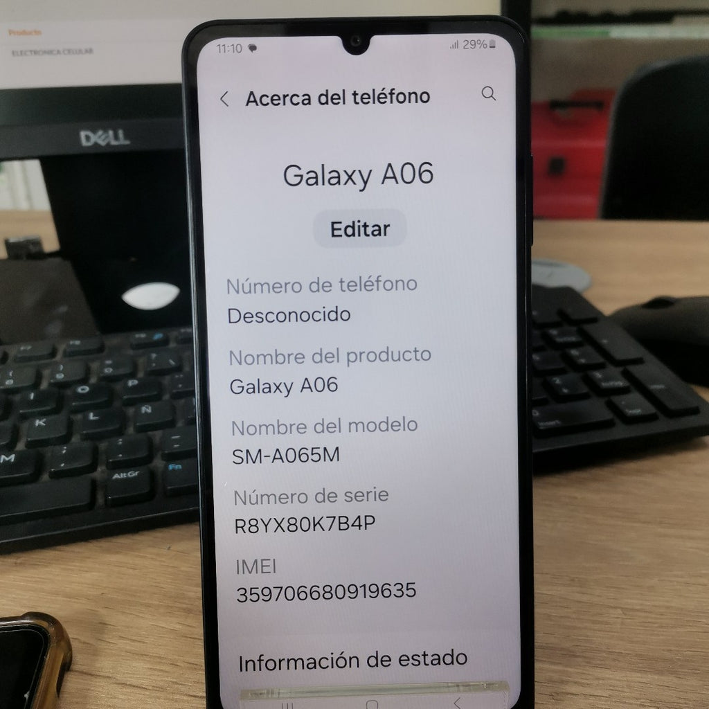 CELULAR SAMSUNG GALAXY A06 SM-A065M (2024) 64 GB 4 GB RAM (SEMINUEVO)