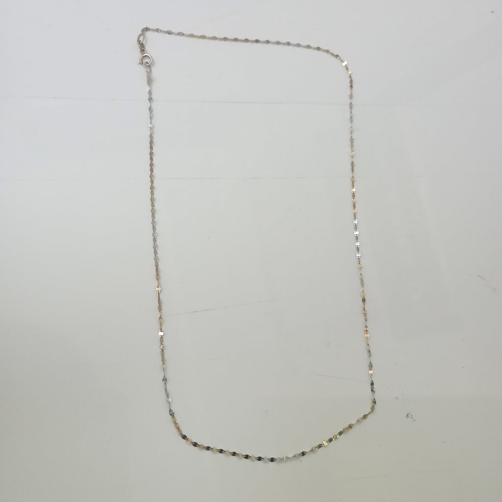 CADENA. ORO, ORO COMBINADO. 14 K 0.8 GRMS (SEMINUEVO)