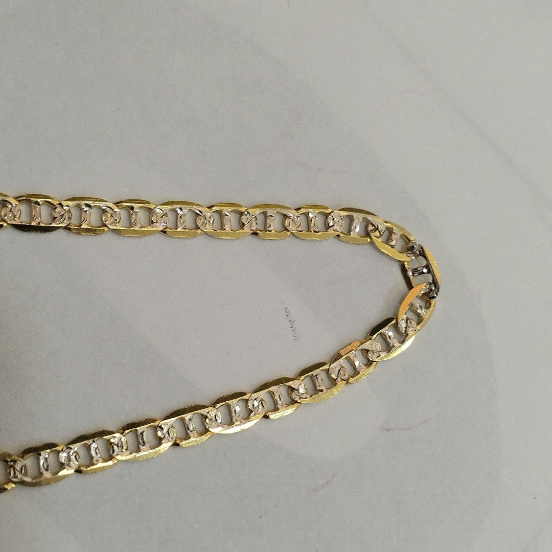 PULSERA TEJIDO MARINERO DIAMANTADO 4.5GR 18 CM (NUEVO)