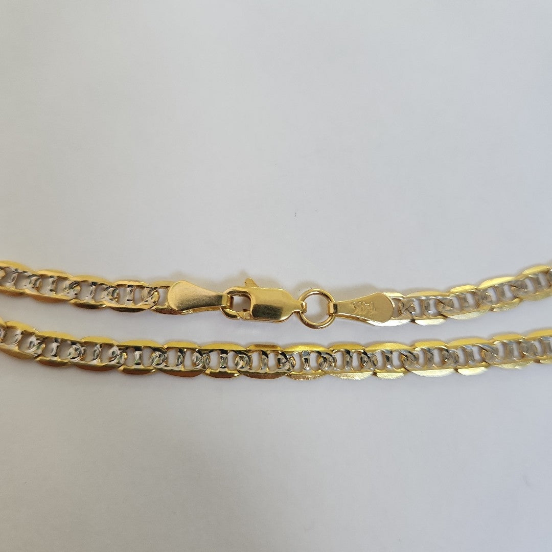 PULSERA TEJIDO MARINERO DIAMANTADO 4.6GR 18 CM (NUEVO)