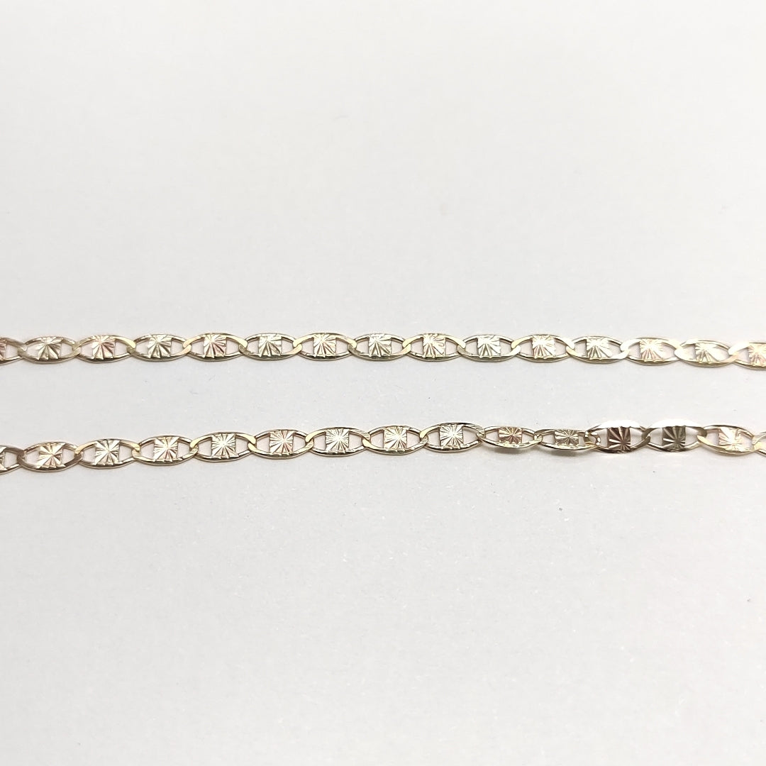 CADENA TEJIDO MARINERO 3.61GR 55 CM (NUEVO)