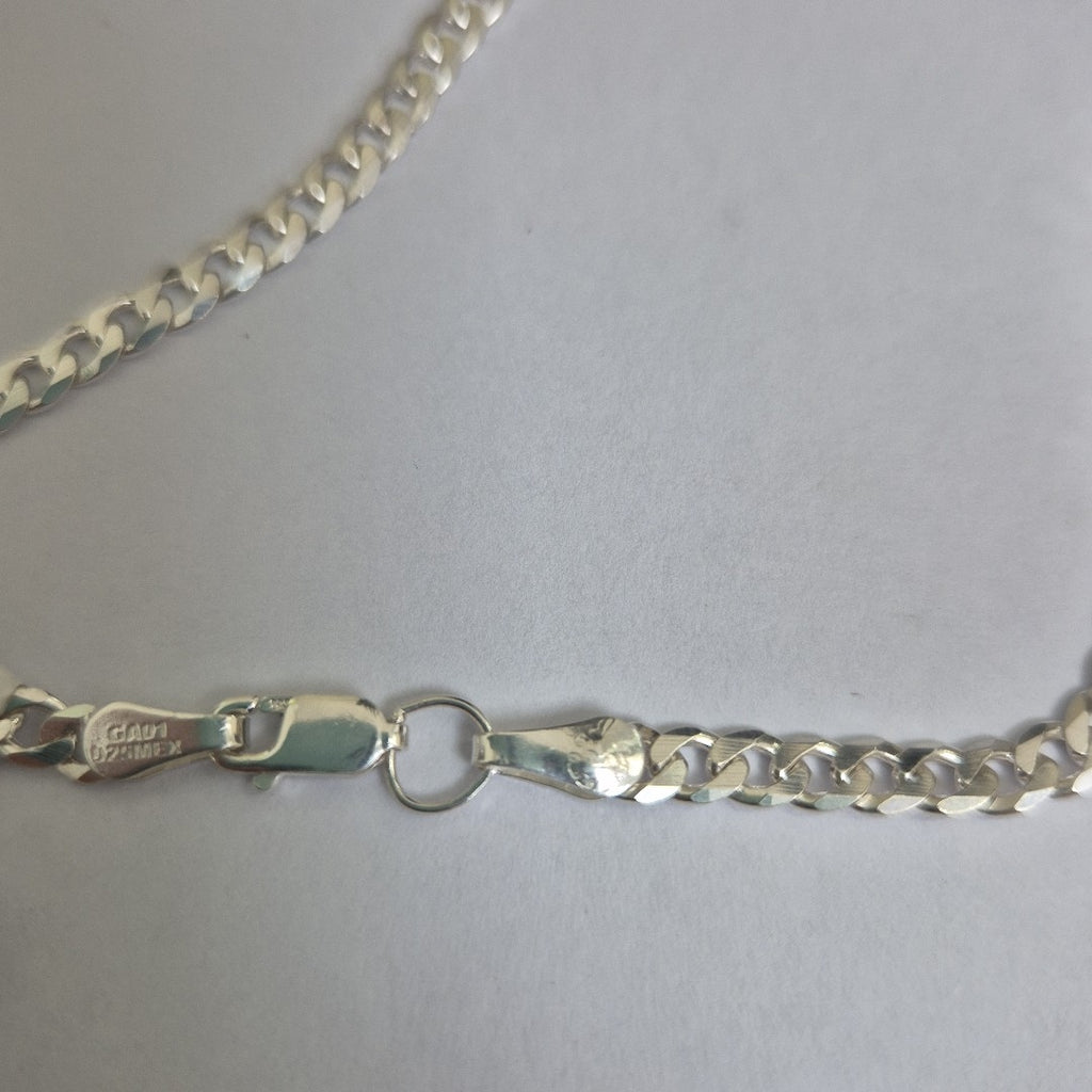 CADENA BARBADA PLATA .925 12.6G (NUEVO)