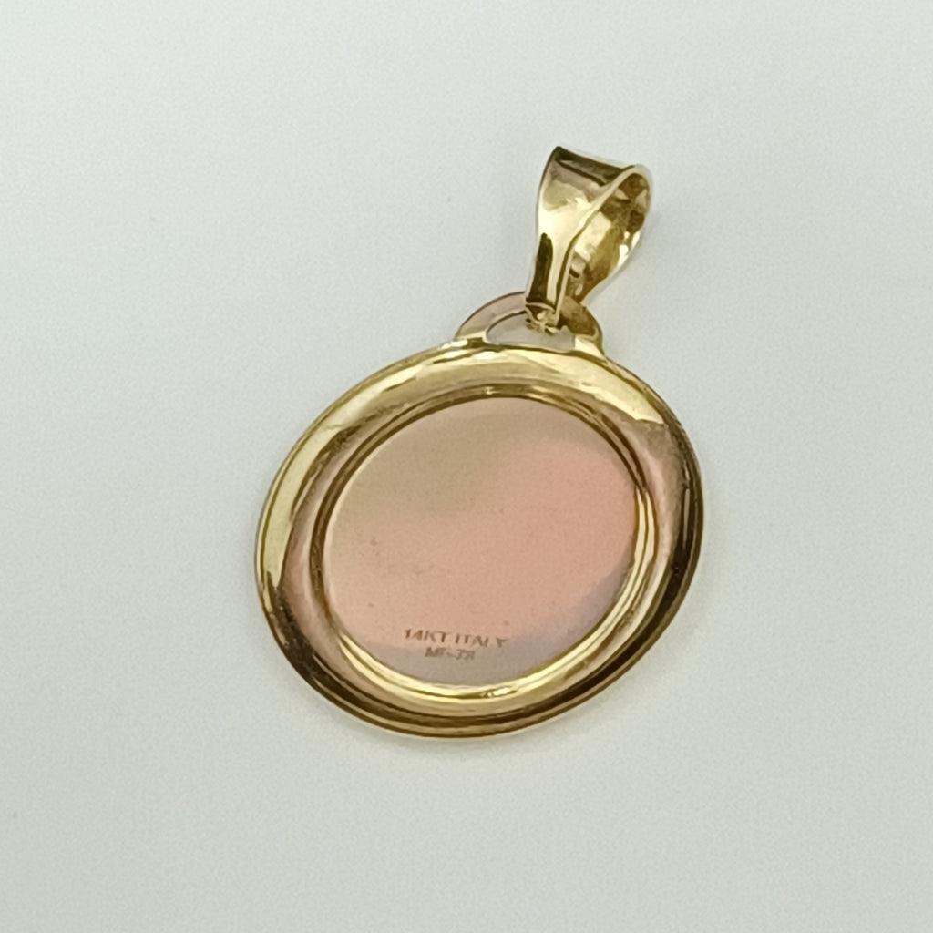 10023REL00000B837 FRD12 MEDALLA DE PRIMERA COMUNIO NIÑA ORO 14K 0.9GRS (NUEVO)