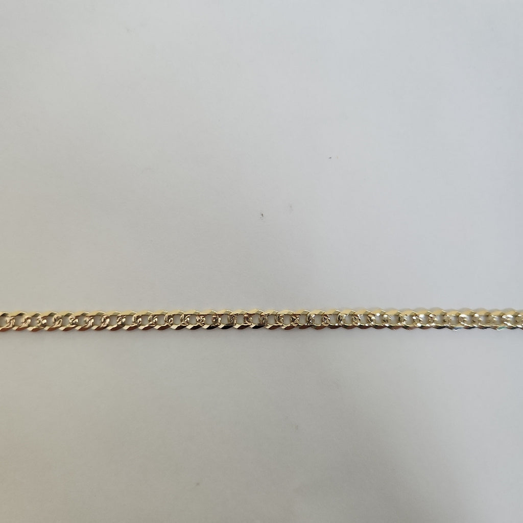 CADENA BARBADA DIAMANTADA 11.31GR 55 CM CM (NUEVO)