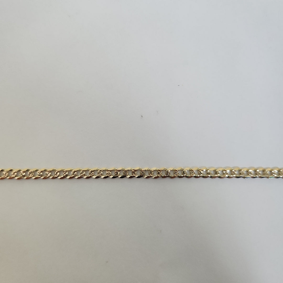 CADENA BARBADA DIAMANTADA 11.31GR 55 CM CM (NUEVO)