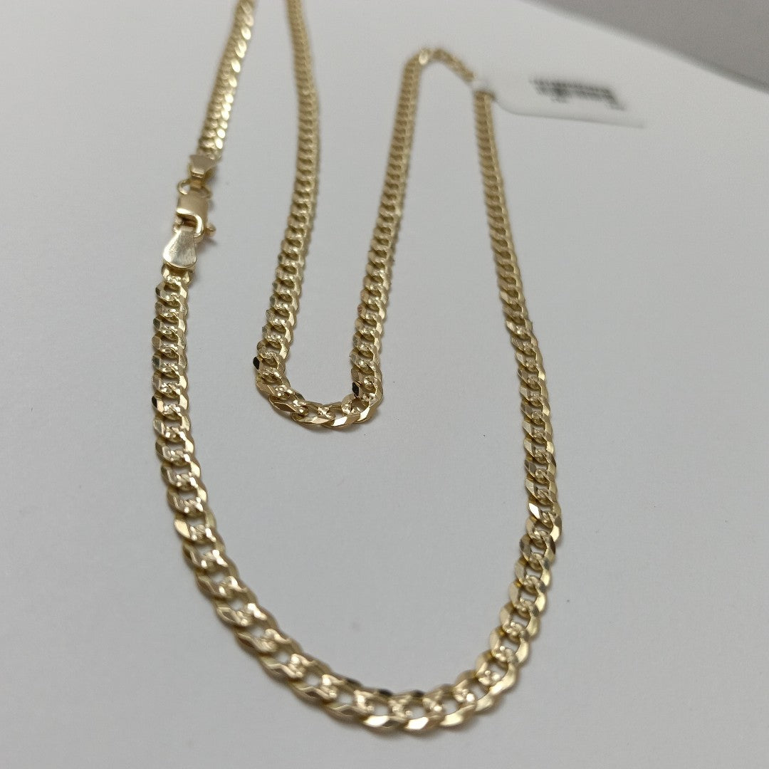 CADENA BARBADA DIAMANTADA 11.61GR 55 CM CM (NUEVO)