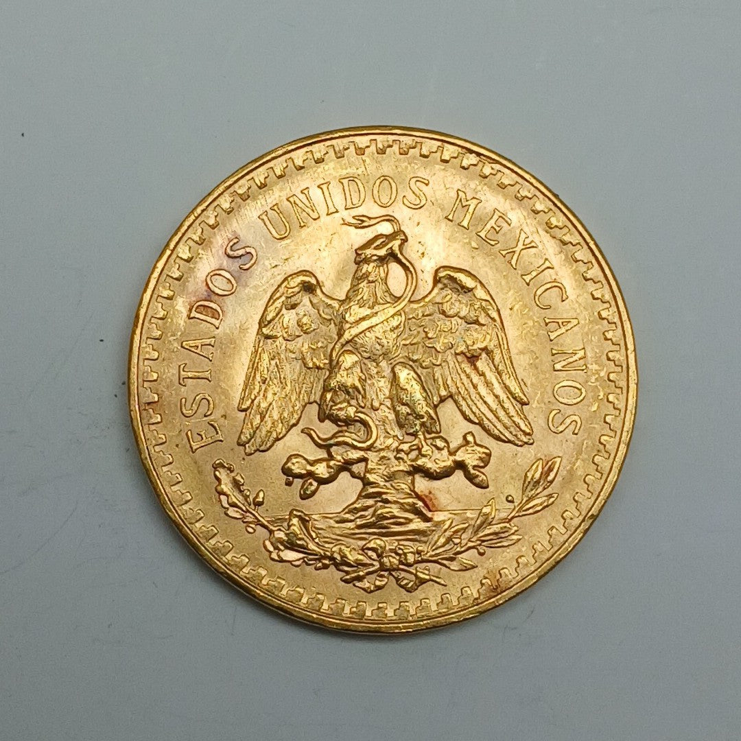 K1 41,60 GRMS 21 K IDENTIFICACIÓN MONEDA NOMINATIVA MONEDAS PESOS 50 PESOS (SEMINUEVO)