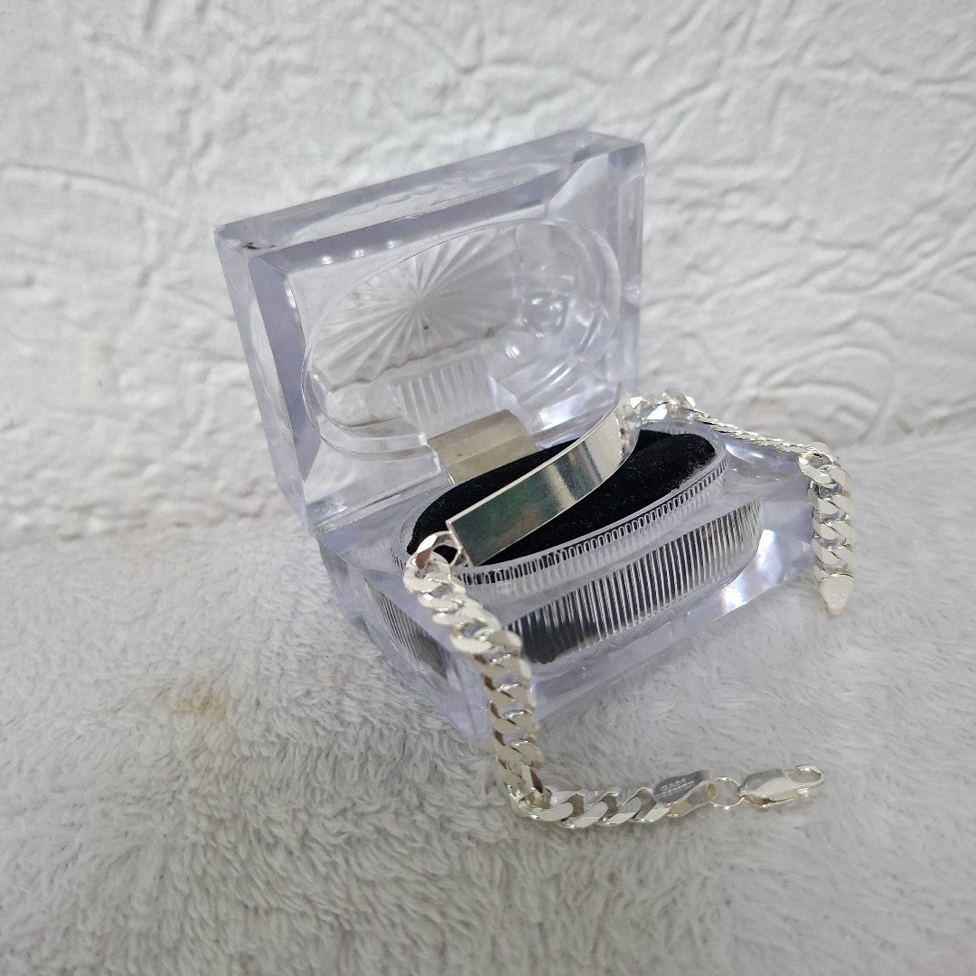 ESCLAVA BARBADA PLATA .925 12.8G (NUEVO)