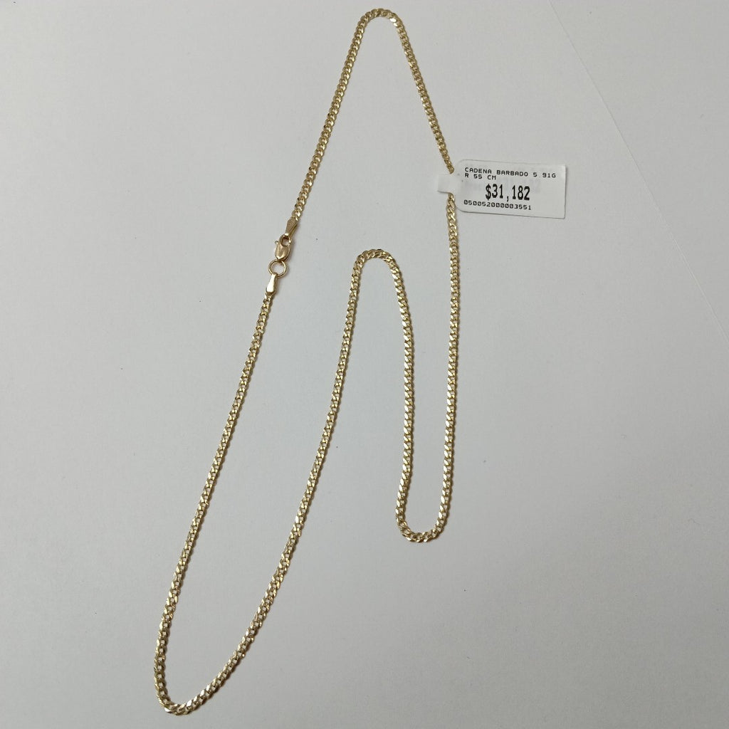 CADENA BARBADO 5.91GR 55 CM (NUEVO)